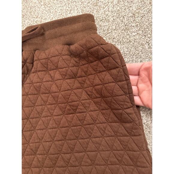 Entro Quilted High Waisted Drawstring Shorts in Espresso, S - Picture 6 of 9